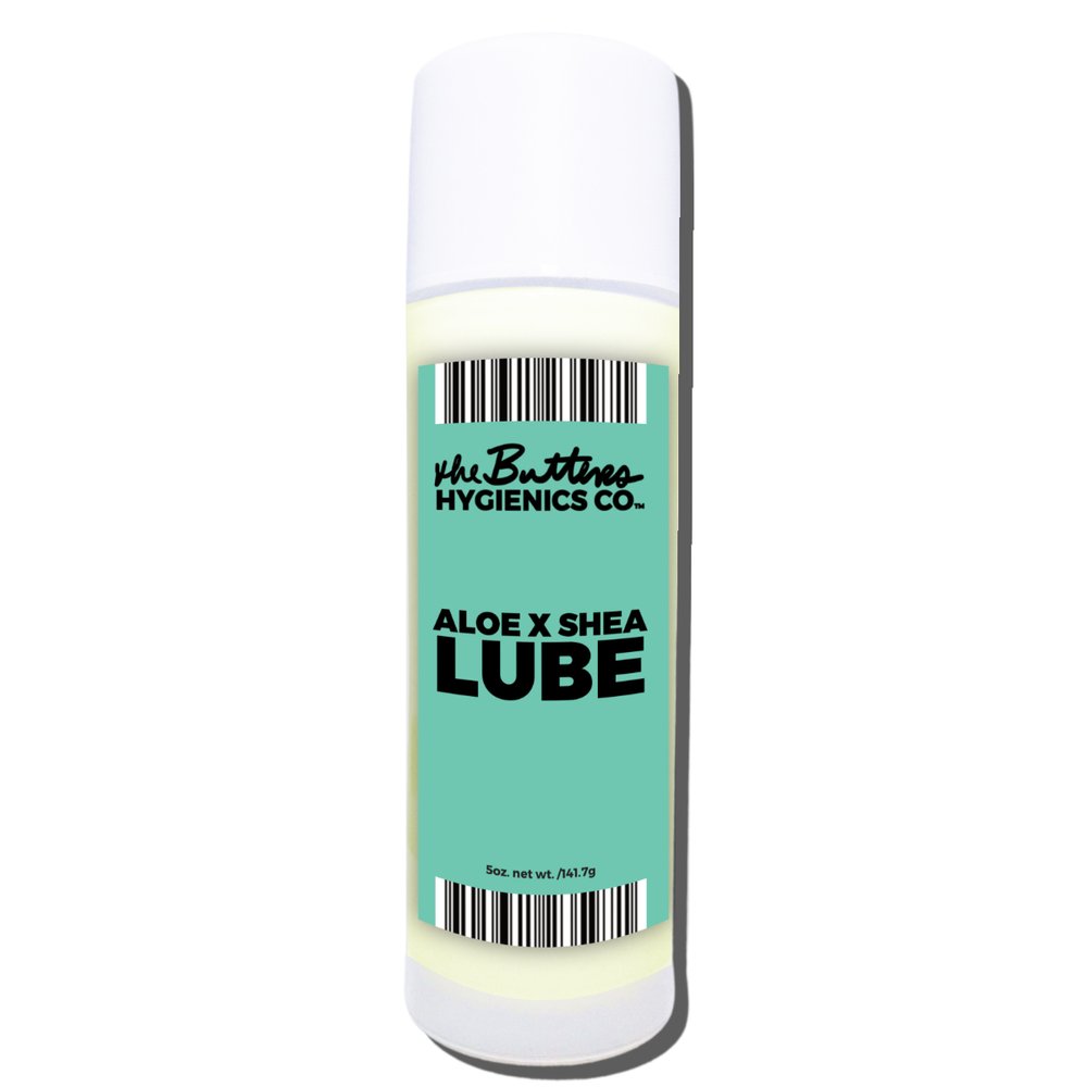 A 5oz The Butters Original Lube with Aloe & Shea.