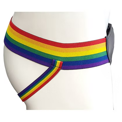 Leather Jocks with Stripes