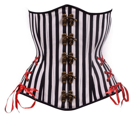 The Circus Riot Longline Hourglass Cincher, front view.