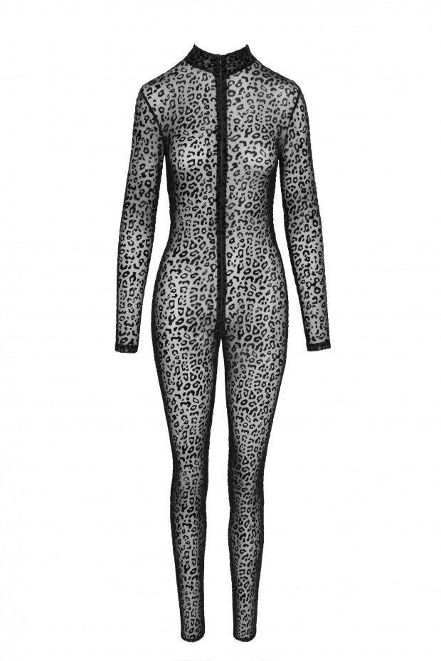 The front of the Barely There Leopard Catsuit.