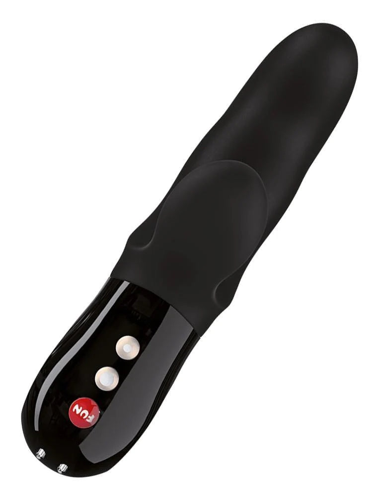The front of the Miss Bi Vibrator, featuring the control buttons.