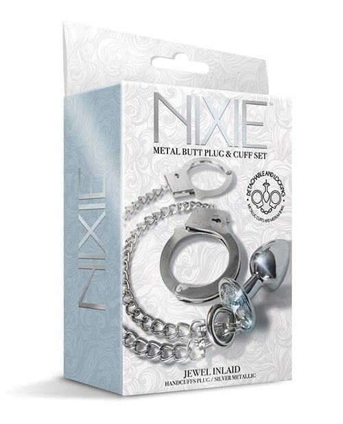 Nixie Metal Butt Plug and Cuff Set