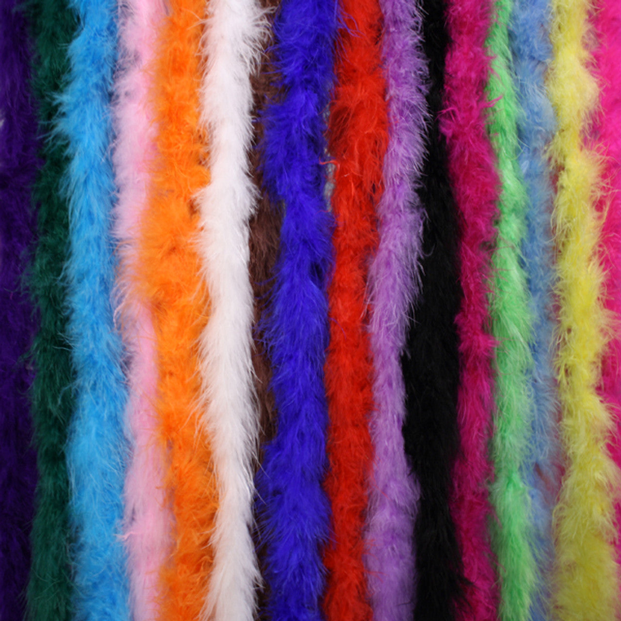 mulitple color marabou feather boas