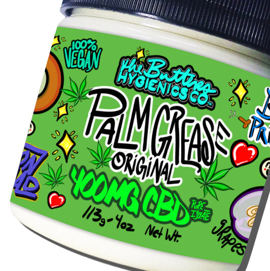 Palm Grease CBD - Original Recipe | Grapeseed X Sustainable Palm Butter w 400MG Pure CBD Isolate