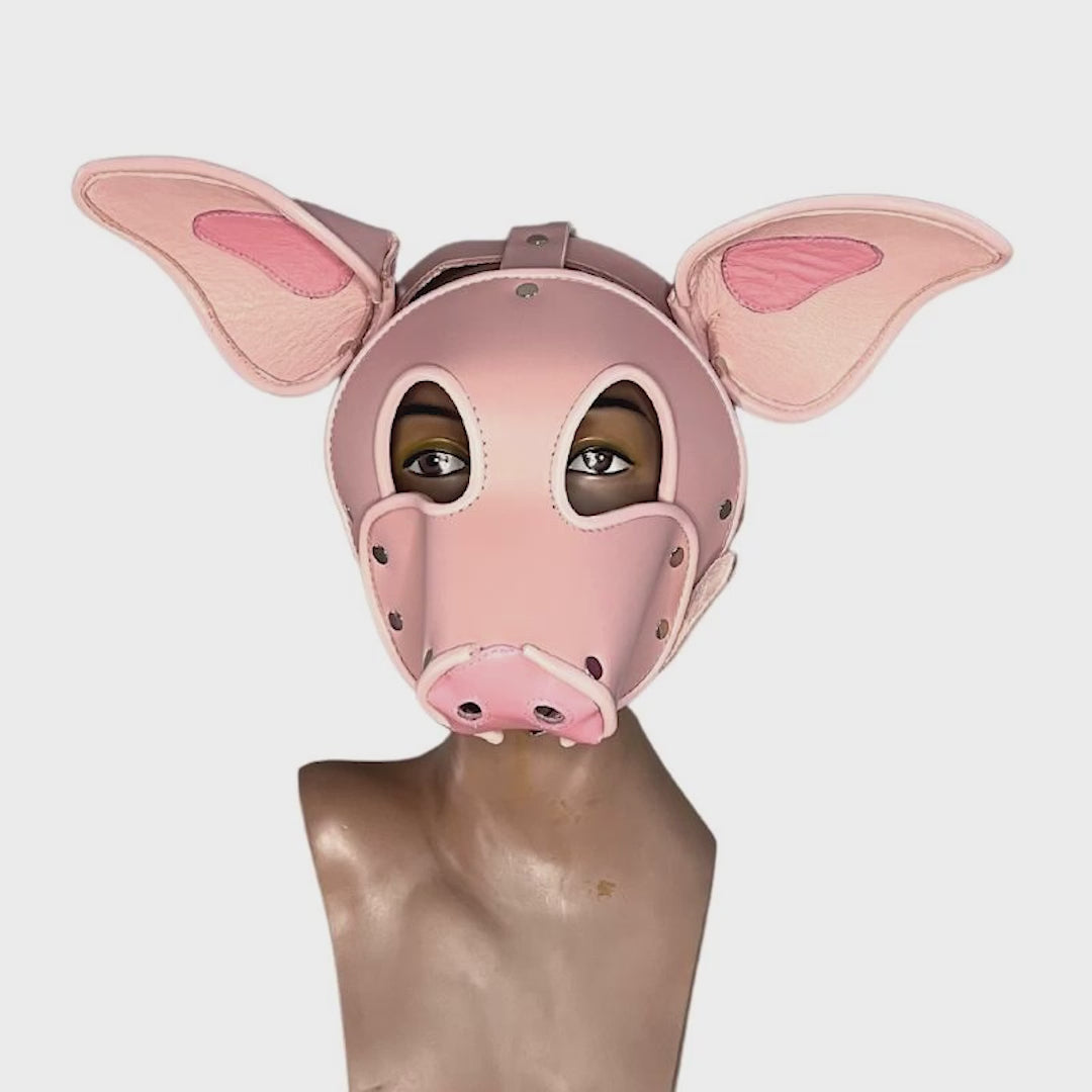 rotating video of Short Snout Pig Mask