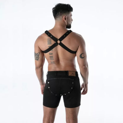 Raw Denim Bulldog Harness