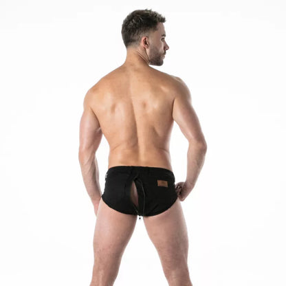 Raw Denim Full Zip Brief