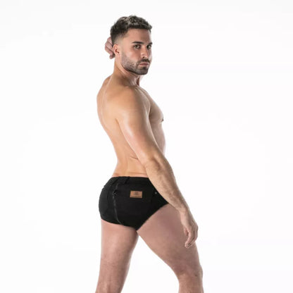 Raw Denim Full Zip Brief