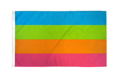 1' x 3' Stick  Pride Flag