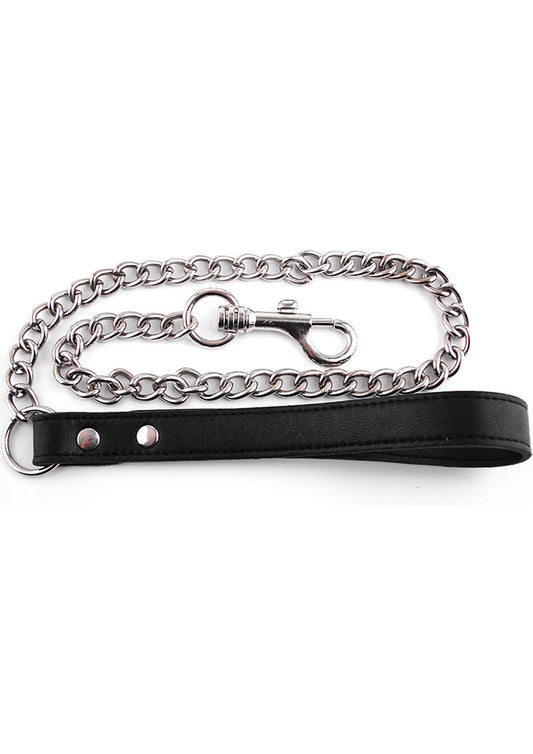 Rouge Leather Lead Chain