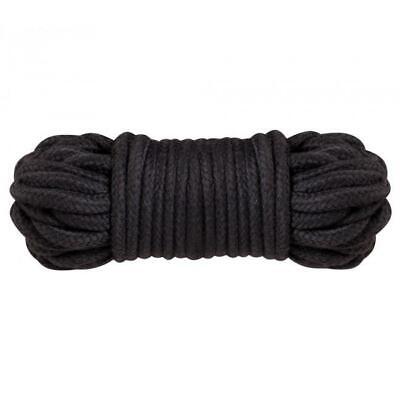 A bundle of black Cotton Blend Bondage Rope.