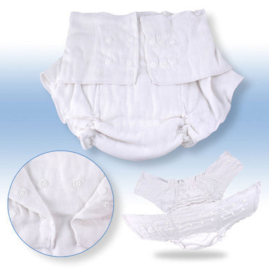 White Cotton Cloth Diaper
