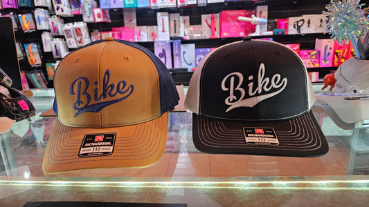 BIKE Script Snap Back Trucker Hat