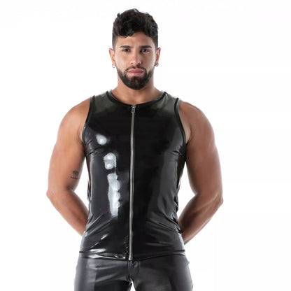 Zipped Tank Top Latex Second Skin