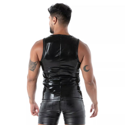 Zipped Tank Top Latex Second Skin