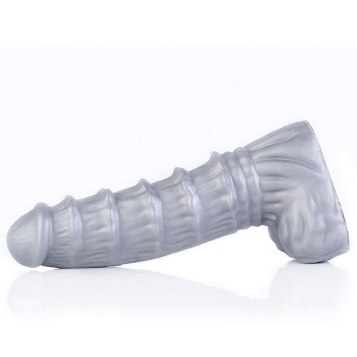 The side view of the Mr Ripley Liquid Silicone Dildo.