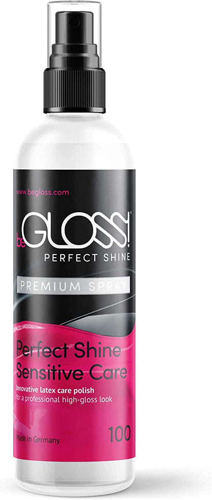 beGLOSS Perfect Shine, 100ml spray bottle.