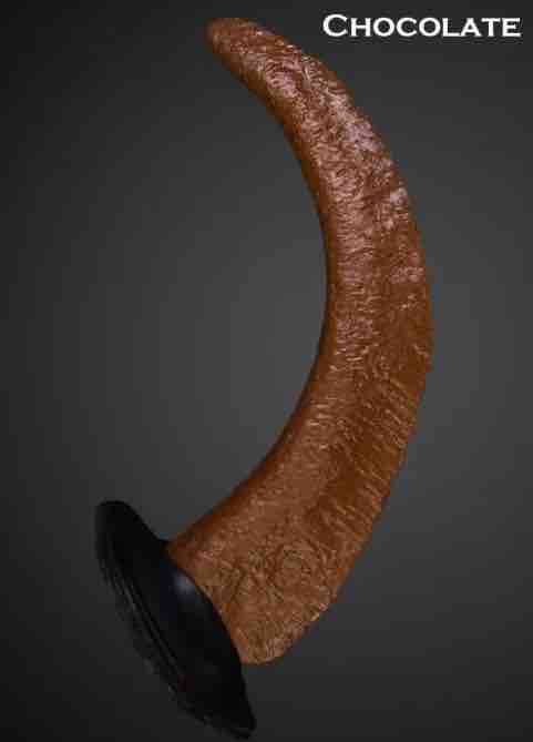 The chocolate Woofy Show Tail with Leather Base.