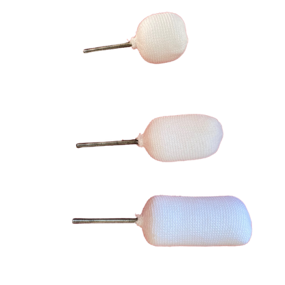 A small, medium and large Screw on Torch Head.