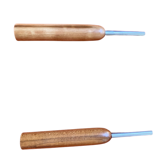 Two Threaded Basic Wood Handles.