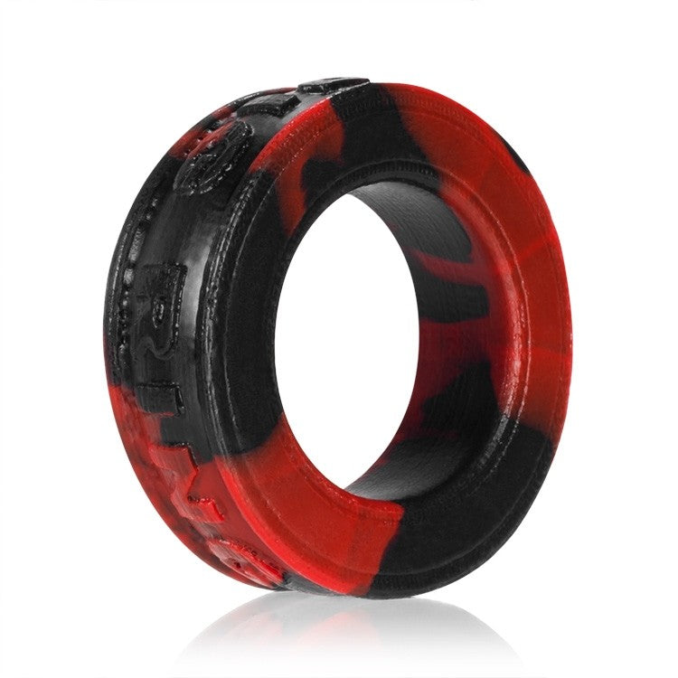 Pig-Ring Silicone Cock Ring in red and black