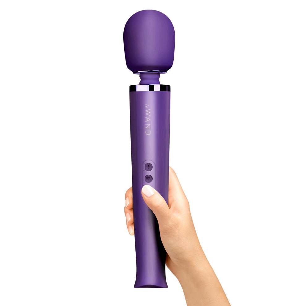 The purple Le Wand Rechargeable Vibrator.