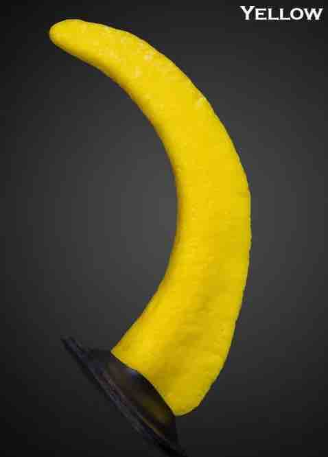 The yellow Woofy Show Tail with Leather Base.