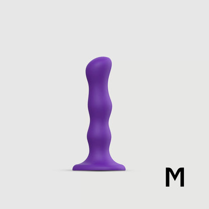The purple medium Strap-On-Me Shaking Balls Dildo.