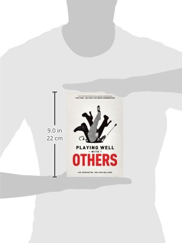 A diagram showing the size of the Playing Well With Others - Mollena Williams & Lee Harrington book. 9.0in, 22cm