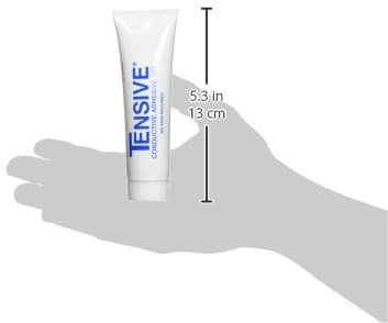 An image showing the dimensions of the tube of Tensive Adhesive Gel.