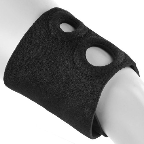 The Double Neoprene Thigh Harness on a mannequin leg.