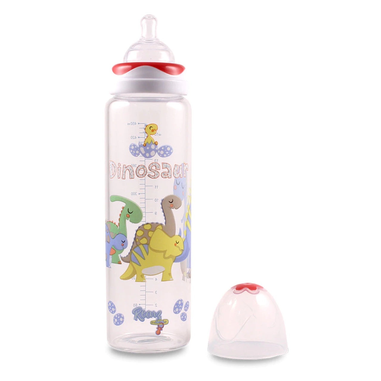 The Dinosaur Glass Adult Baby Bottle.
