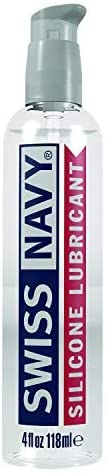 Swiss Navy Silicone Lubricant, 4 ounces.