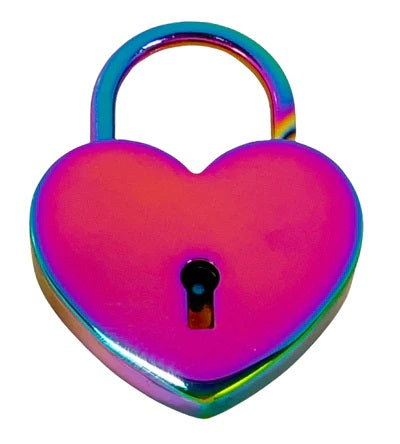 The rainbow Jumbo Heart Lock.