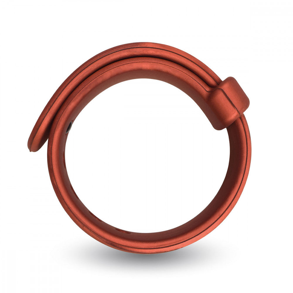 The red Velv'or Adjustable Strap Silicone Cock Ring.