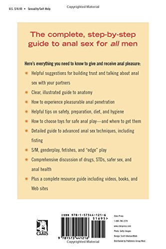 The back cover of The Ultimate Guide to Anal Sex for Men - Bill Brent.