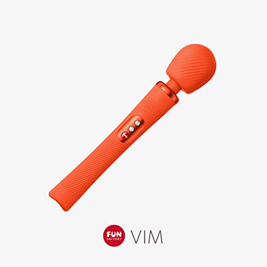 The Sunrise Orange VIM Wand, front view.