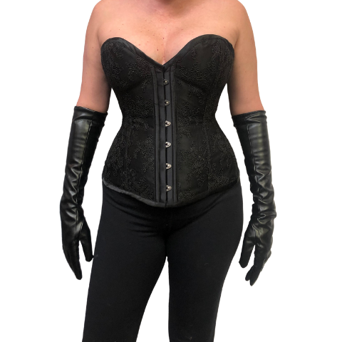 Lace Overlay Sweetheart Corset Black – Passional Boutique Store
