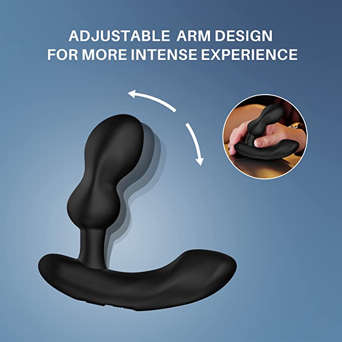 An illustration of the adjustable arm design for more intense experience.