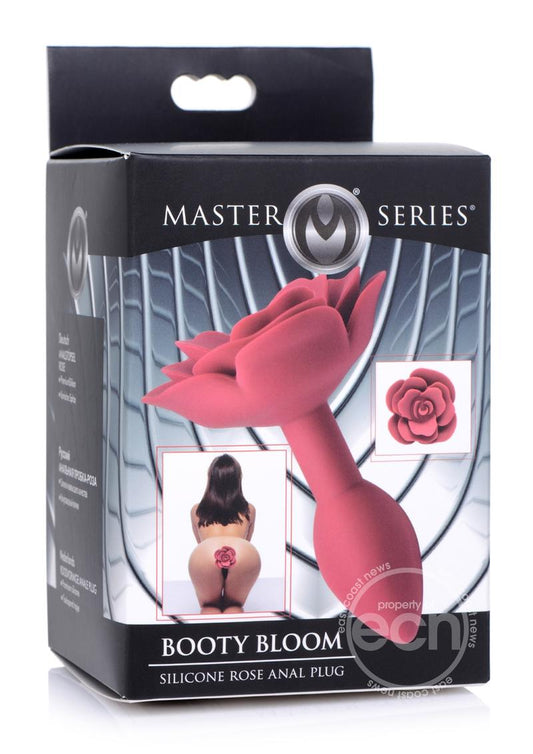 The packaging for the small Booty Bloom Silicone Rose Anal Plug.