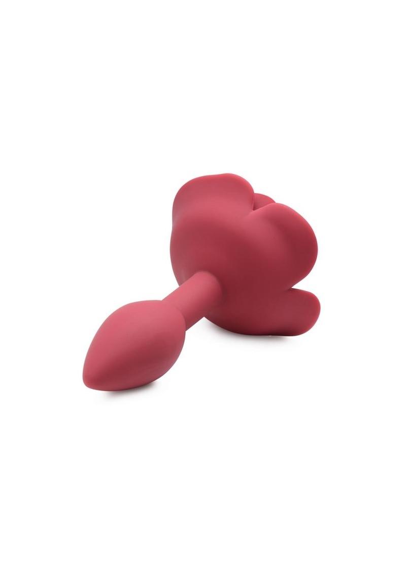 The small Booty Bloom Silicone Rose Anal Plug.