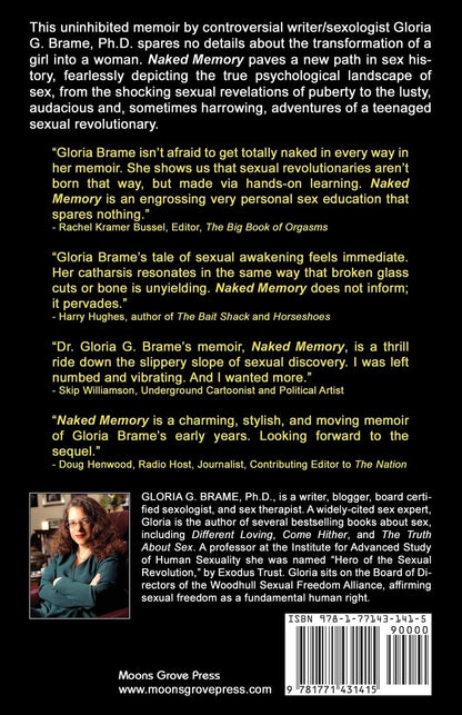 The back cover of Naked Memory: Confessions of a Sexual Revolutionary.
