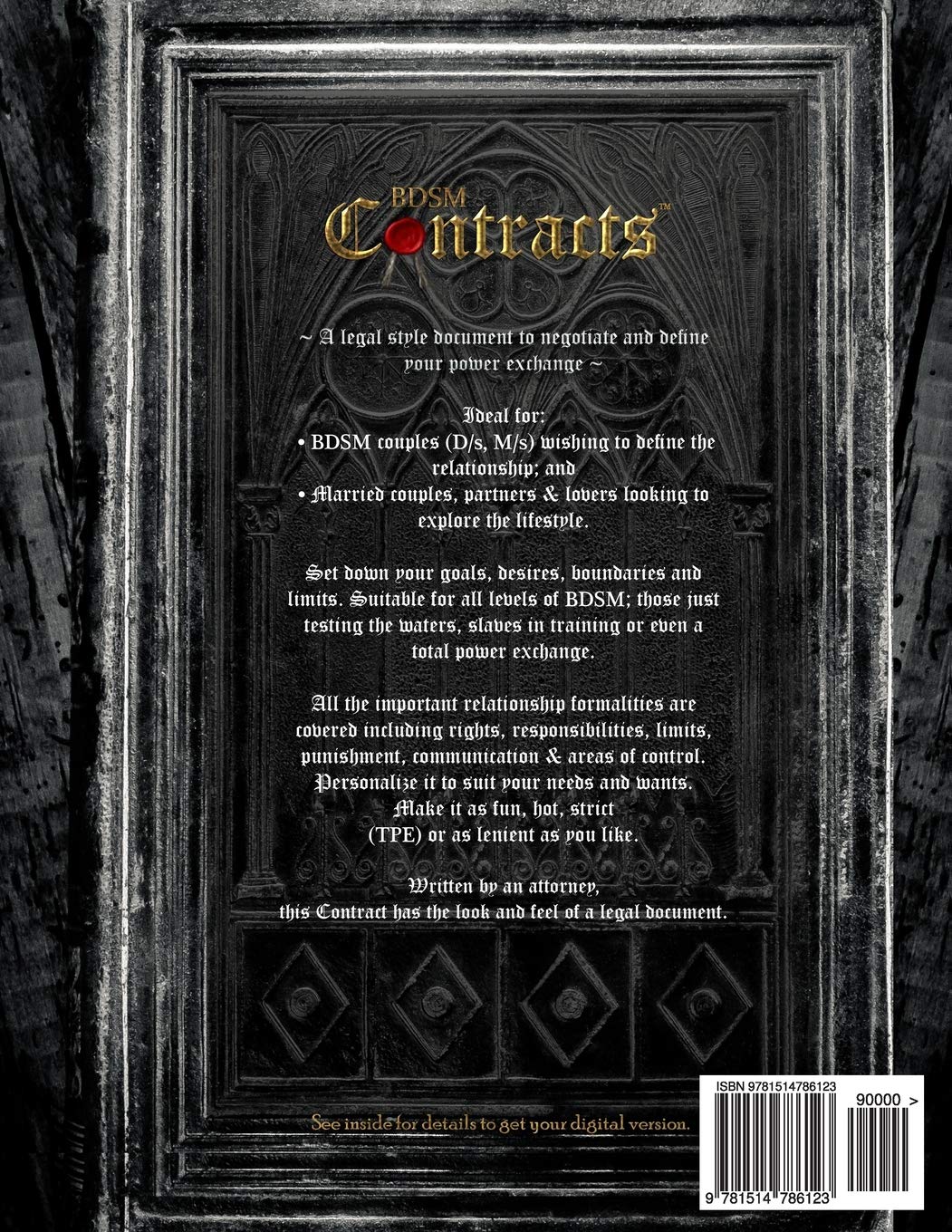 The back cover of BDSM Contracts - Lily F.