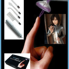 A collage of photos showing the Neon Wand UV Wand & Glass Electrode Kit.