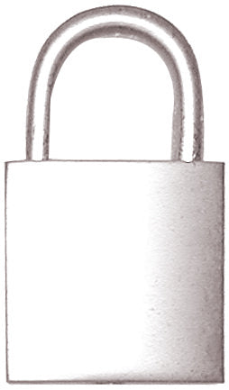 Silver high polished lock.