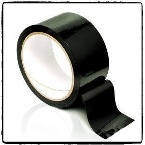A roll of black Bondage Tape.