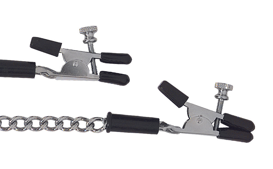 A closeup of the clamps.