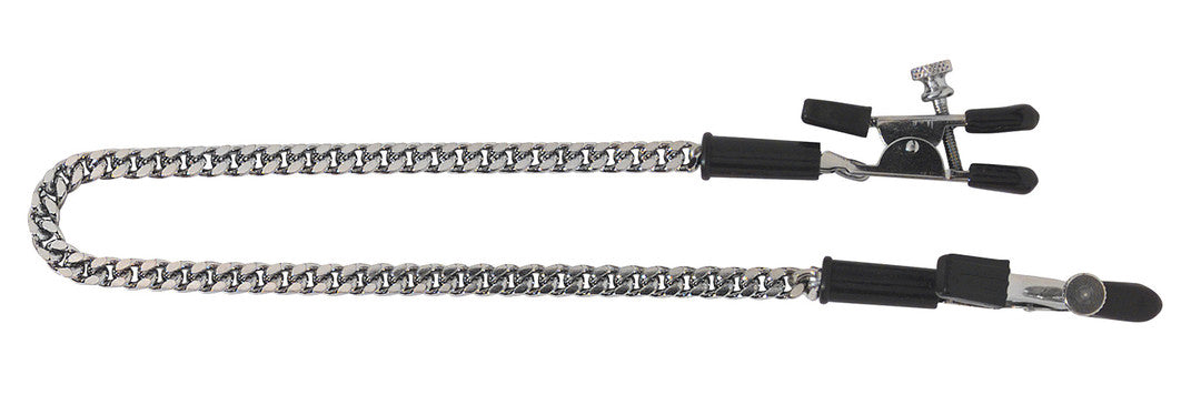 The Adjustable Alligator Jewel Clamps With Chain.