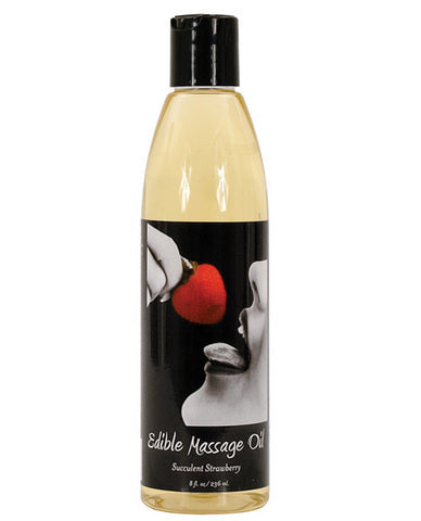 Succulent Strawberry Earthly Body Edible Massage Oil.