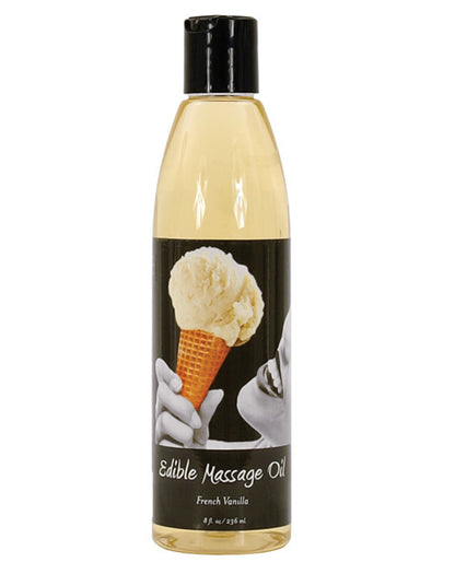 French Vanilla Earthly Body Edible Massage Oil.
